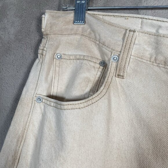 Levi’s Cinch Barrel Jeans Women's 32x31 Baggy High Rise Cloudy Travertine Tan - Picture 6 of 16